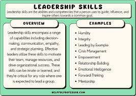 strong leadership skills