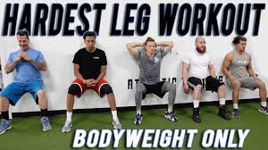 bodyweight leg workout