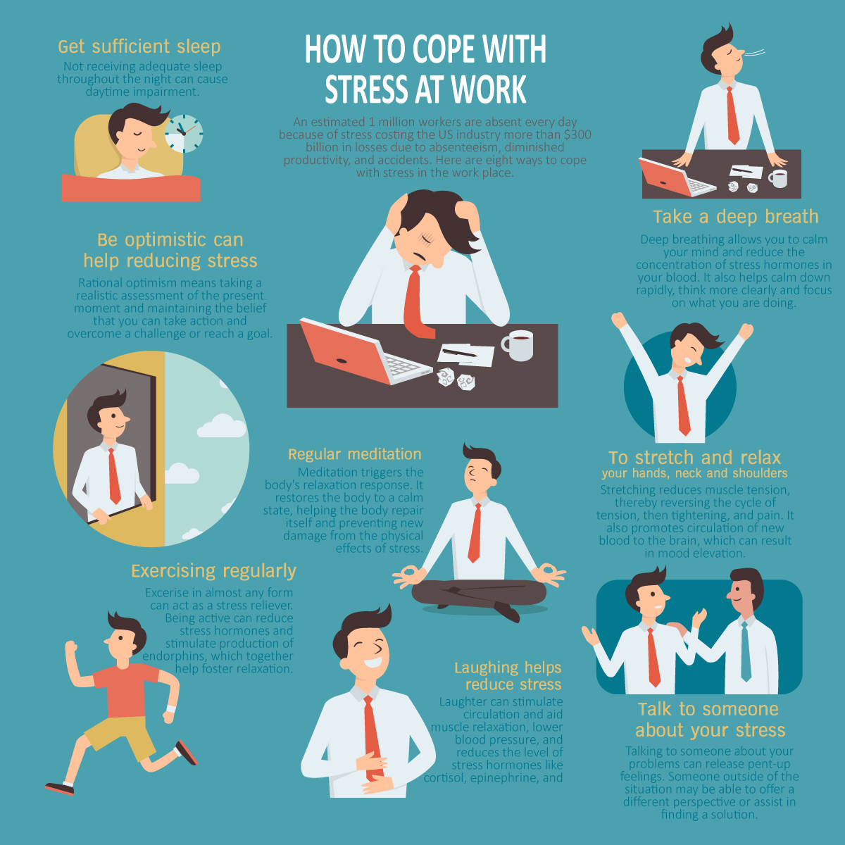10 ways to cope with stress
