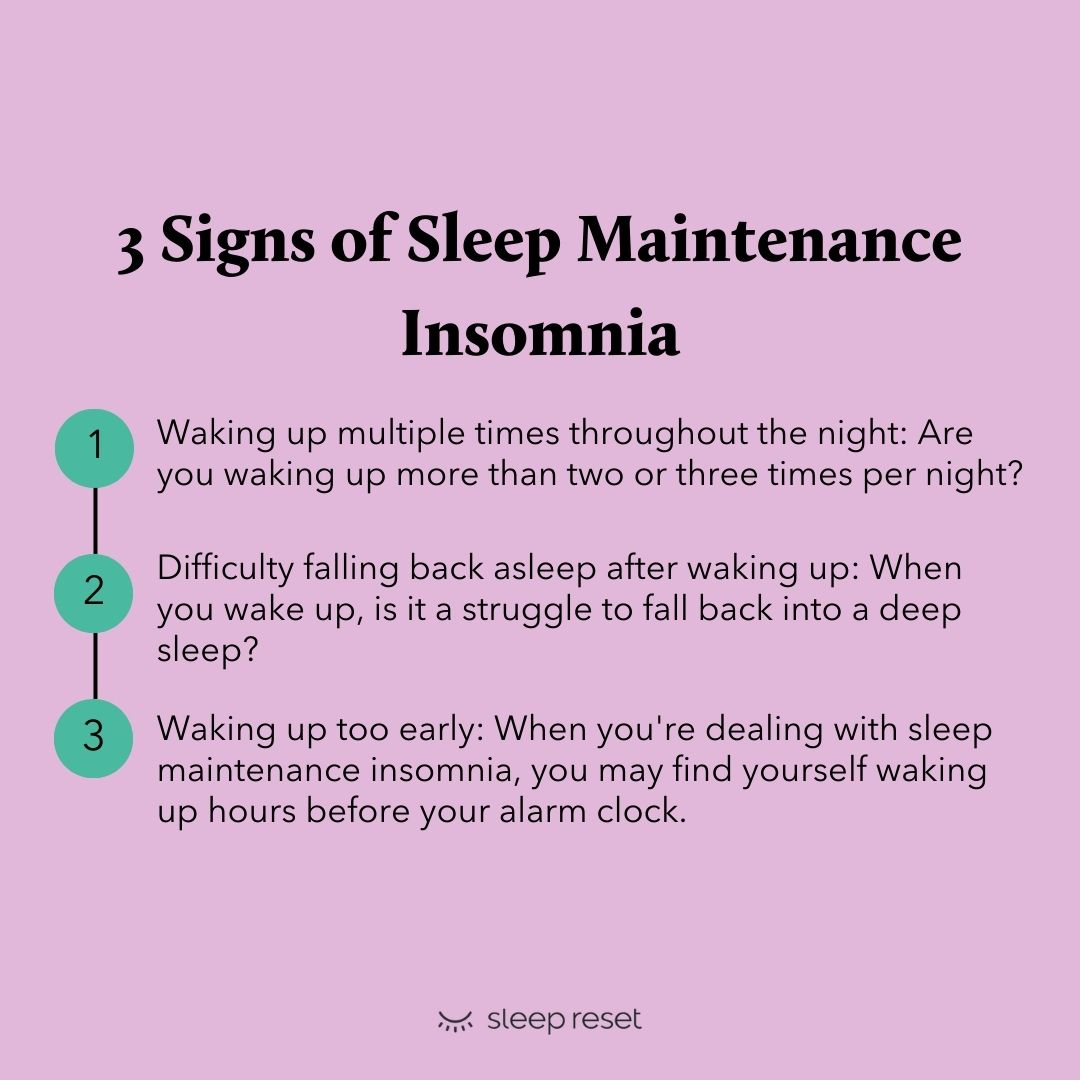 maintenance insomnia